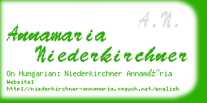annamaria niederkirchner business card